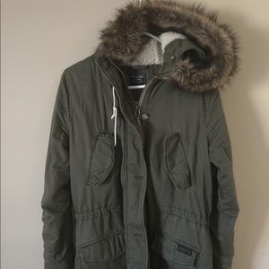 Abercrombie Sherpa lined Parka M
